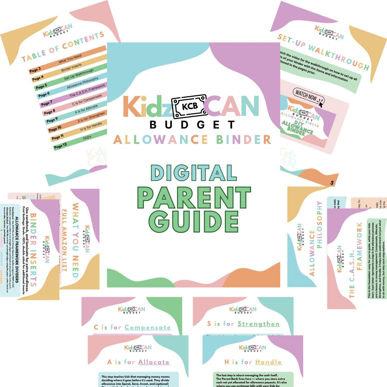 Digital Kidz Can Budget Guide & Printables (Instant Download)